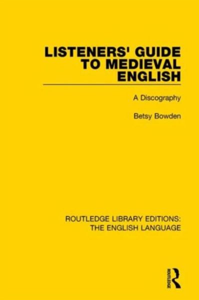 Produktbild: Listeners'' Guide to Medieval English