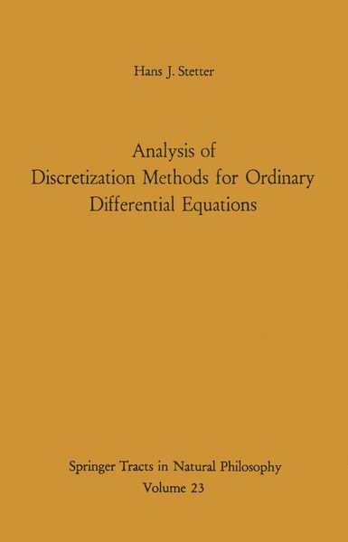 Produktbild: Analysis of Discretization Methods for Ordinary Differential Equations