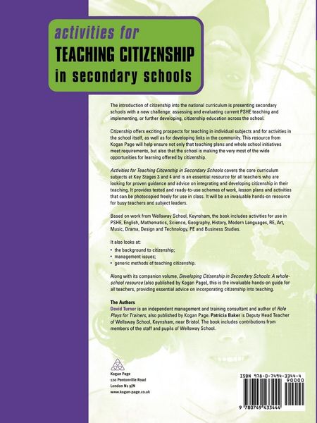 Produktbild: Activities for Teaching Citizenship in Secondary Schools