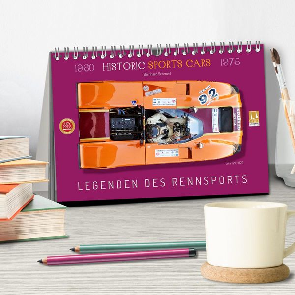 Produktbild: Legenden des Rennsports Historic Sports Cars 1960-1975 (Tischkalender 2026 DIN A5 quer), CALVENDO Monatskalender