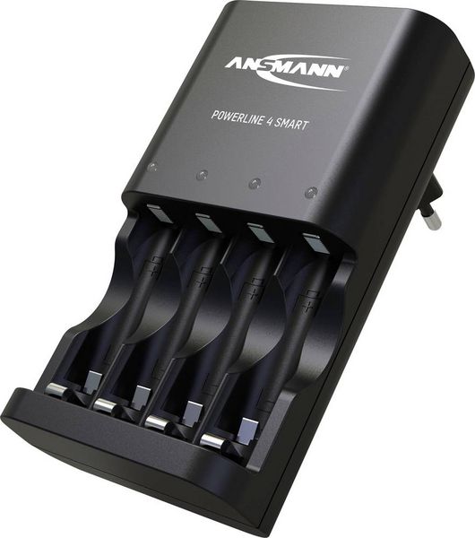 Produktbild: Ansmann Powerline 4 Smart Rundzellen-Ladeger&auml;t NiCd, NiMH Micro (AAA), Mignon (AA)