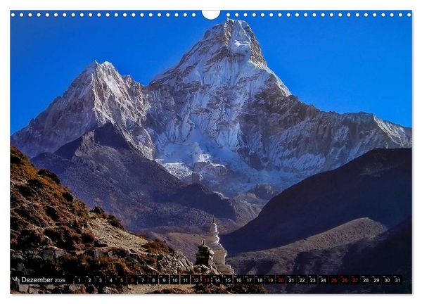 Produktbild: Nepal - das Dach der Welt (Wandkalender 2026 DIN A3 quer), CALVENDO Monatskalender