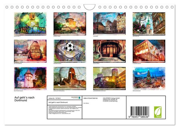 Produktbild: Auf geht&acute;s nach Dortmund (Wandkalender 2026 DIN A4 quer), CALVENDO Monatskalender