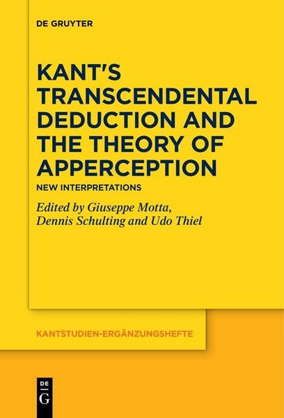 Produktbild: Kant's Transcendental Deduction and the Theory of Apperception