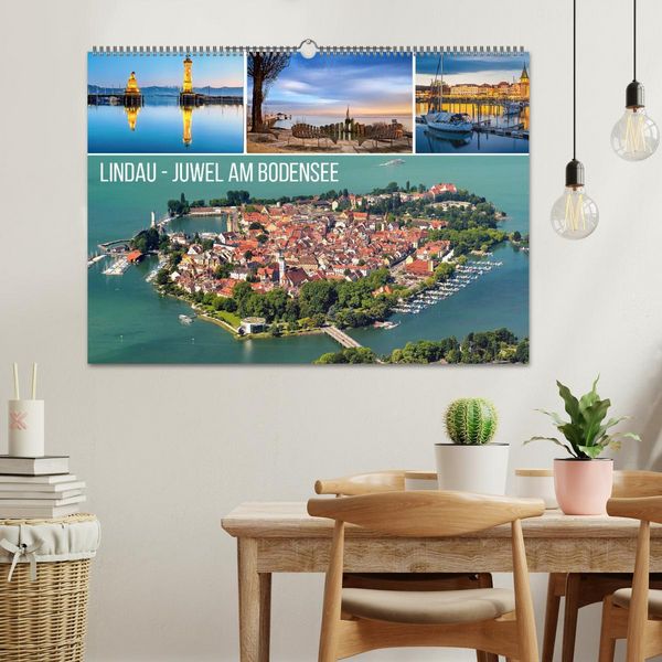 Produktbild: Lindau - Juwel am Bodensee (Wandkalender 2026 DIN A2 quer), CALVENDO Monatskalender