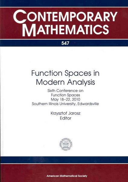 Produktbild: Function Spaces in Modern Analysis
