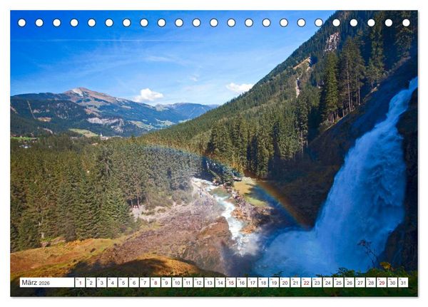 Produktbild: Ausflugsziele im Land Salzburg (Tischkalender 2026 DIN A5 quer), CALVENDO Monatskalender