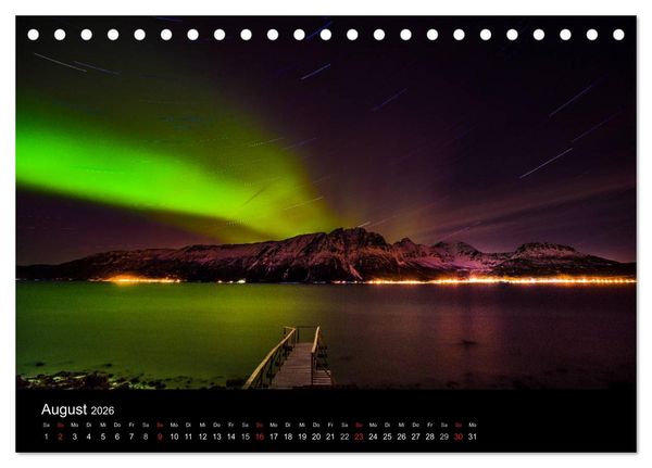 Produktbild: Norwegen, Landschaften in Schnee und Eis (Tischkalender 2026 DIN A5 quer), CALVENDO Monatskalender