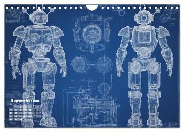 Produktbild: Steampunk - Blaupausen (Wandkalender 2026 DIN A4 quer), CALVENDO Monatskalender