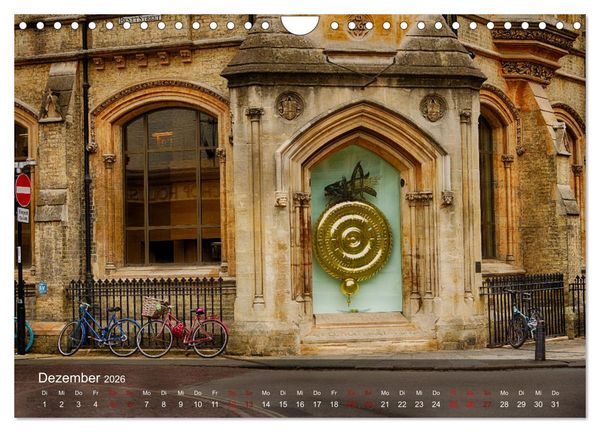 Produktbild: Cambridge street view (Wandkalender 2026 DIN A4 quer), CALVENDO Monatskalender
