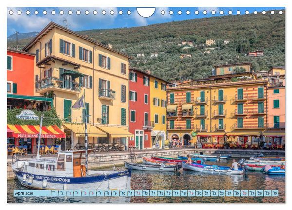Produktbild: Lake Garda Mediterranean oasis in Northern Italy (Wall Calendar 2026 DIN A4 landscape), CALVENDO 12 Month Wall Calendar