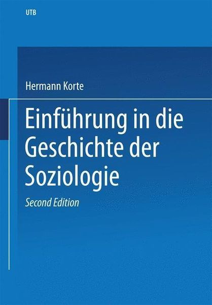 Produktbild: Einf&uuml;hrung in die Geschichte der Soziologie