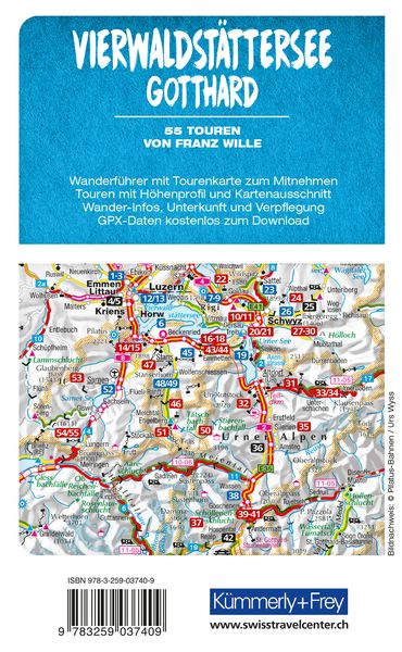 Produktbild: K&uuml;mmerly+Frey Wanderf&uuml;hrer Vierwaldst&auml;ttersee, Gotthard