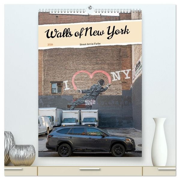 Produktbild: Walls of New York &ndash; Street Art in Farbe (hochwertiger Premium Wandkalender 2026 DIN A2 hoch), Kunstdruck in Hochglanz