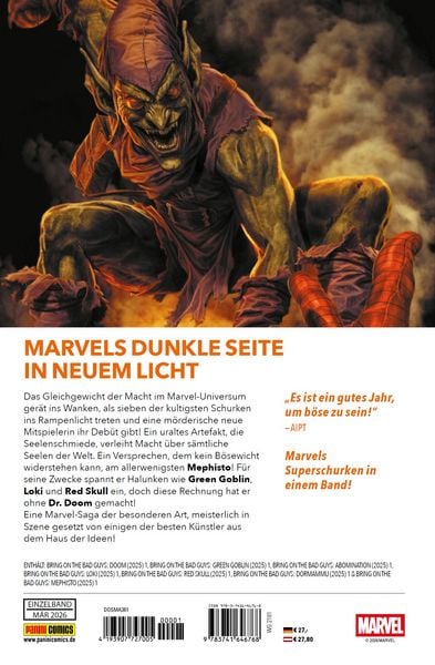 Produktbild: Marvels Schurken: Aufmarsch der Erzfeinde