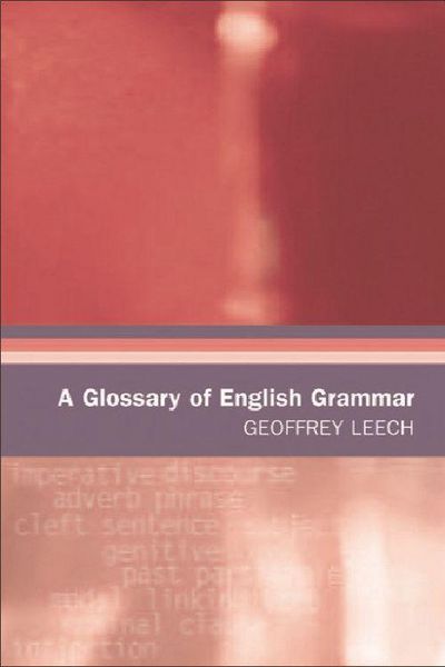Produktbild: A Glossary of English Grammar
