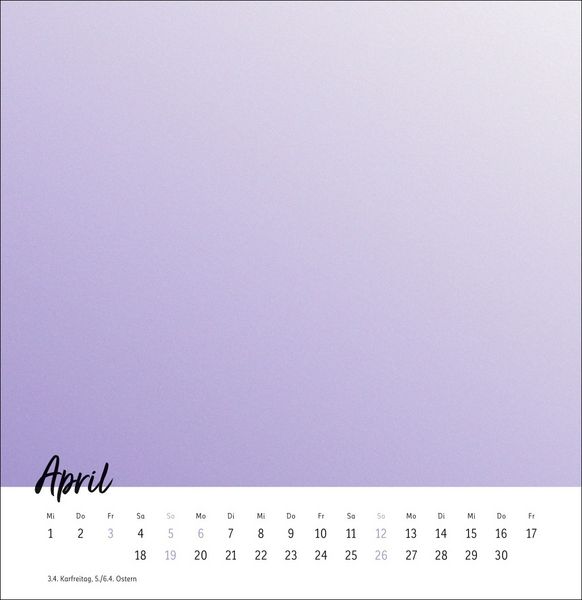 Produktbild: Kreativkalender zum Aufstellen Design 2026