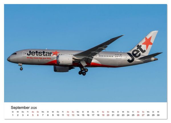 Produktbild: Boeing 787 Kalender (Tischkalender 2026 DIN A5 quer), CALVENDO Monatskalender
