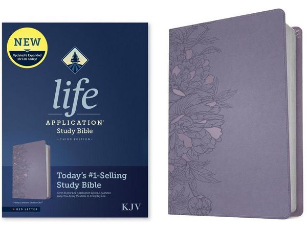 Produktbild: KJV Life Application Study Bible, Third Edition (Leatherlike, Peony Lavender, Red Letter)