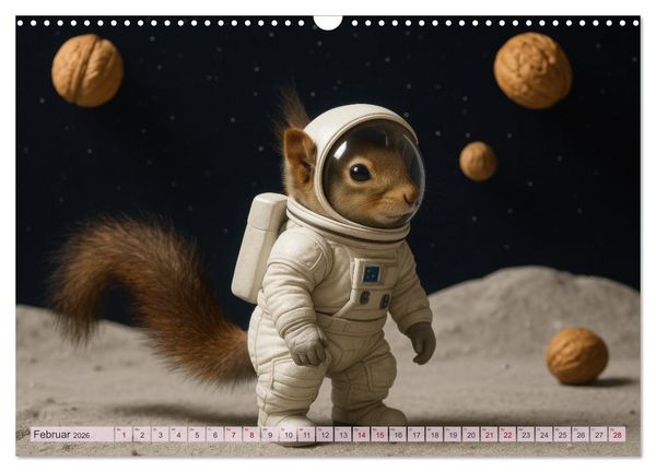 Produktbild: Die geheime Welt der Eichh&ouml;rnchen (Wandkalender 2026 DIN A3 quer), CALVENDO Monatskalender