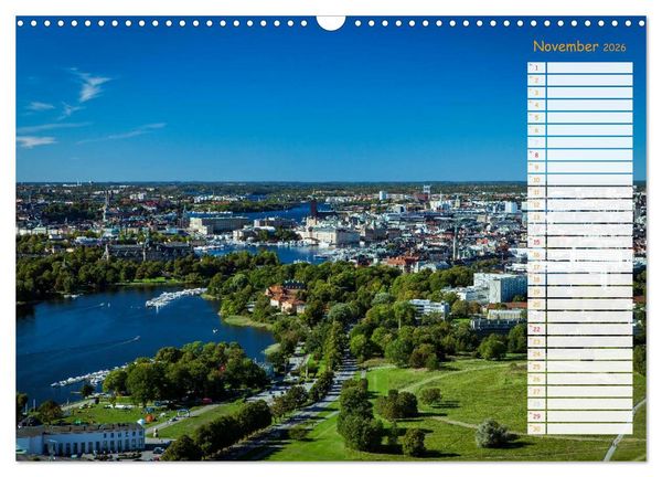 Produktbild: Stockholm - Nordische Sch&ouml;nheit (Wandkalender 2026 DIN A3 quer), CALVENDO Monatskalender