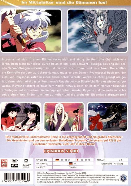 Produktbild: InuYasha - Die TV Serie - Box Vol. 3/Episoden 53-80 [7 DVDs]