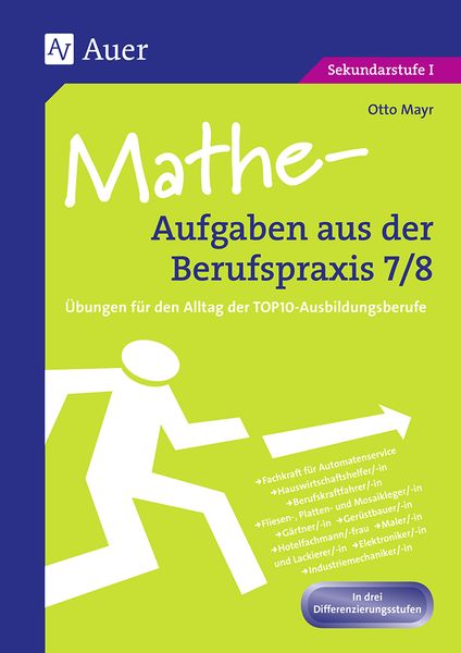 Produktbild: Mathe-Aufgaben aus der Berufspraxis,Klasse 7/8