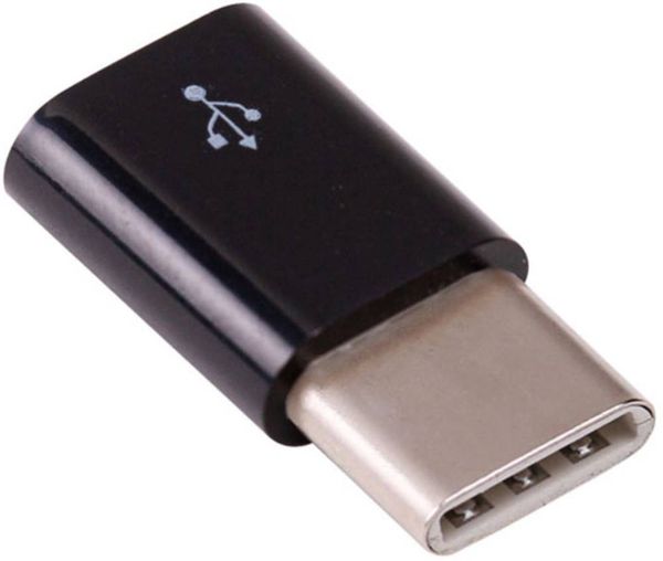 Raspberry Pi® 789RP-19040801 USB-Adapter Raspberry Pi [1x USB-C® Stecker - 1x Micro-USB-Buchse]  Schwarz