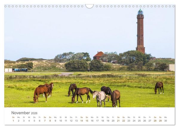 Produktbild: Norderney Sehnsuchtskalender (Wandkalender 2026 DIN A3 quer), CALVENDO Monatskalender