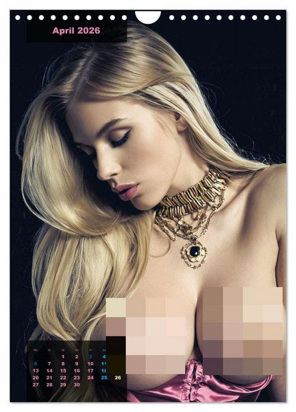 Produktbild: Blonde Girls typisch pink (Wandkalender 2026 DIN A4 hoch), CALVENDO Monatskalender