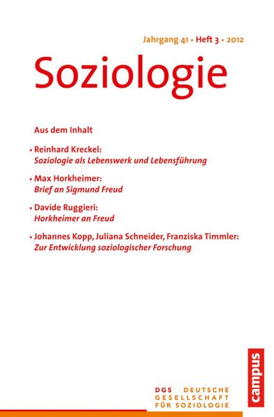 Produktbild: Soziologie 3.2012
