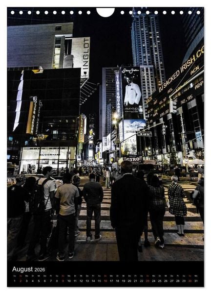 Produktbild: NEW YORK &ndash; street view (Wandkalender 2026 DIN A4 hoch), CALVENDO Monatskalender