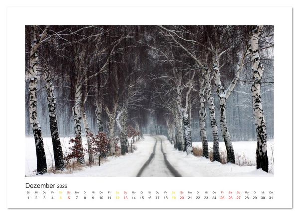 Produktbild: Weserbergland Impressionen (Wandkalender 2026 DIN A4 quer), CALVENDO Monatskalender
