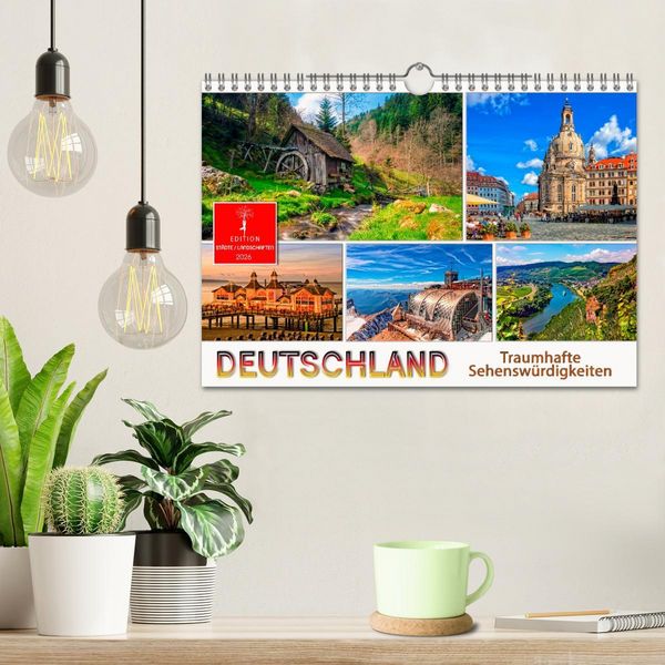 Produktbild: Deutschland - traumhafte Sehensw&uuml;rdigkeiten (Wandkalender 2026 DIN A4 quer), CALVENDO Monatskalender