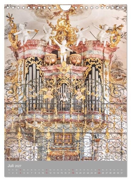 Produktbild: Barock Orgeln, K&ouml;niginnen der Instrumente (Wandkalender 2027 DIN A4 hoch), CALVENDO Monatskalender