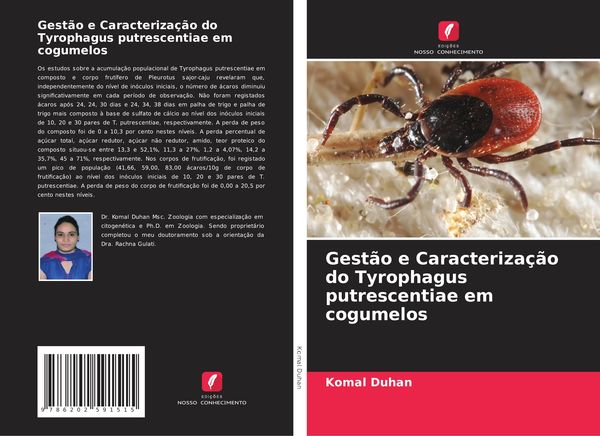 Produktbild: Gest&atilde;o e Caracteriza&ccedil;&atilde;o do Tyrophagus putrescentiae em cogumelos