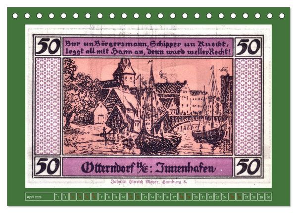 Produktbild: 625 Jahre Otterndorf - Gr&uuml;ne Stadt am Meer (Tischkalender 2026 DIN A5 quer), CALVENDO Monatskalender