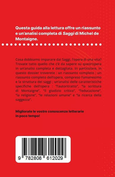 Produktbild: Saggi di Michel de Montaigne (Analisi del libro)