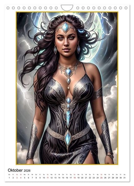 Produktbild: Fantasy-Frauenfiguren (Wandkalender 2026 DIN A4 hoch), CALVENDO Monatskalender