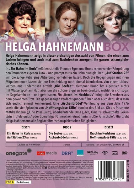Produktbild: Helga Hahnemann Box (DDR TV-Archiv) [3 DVDs]