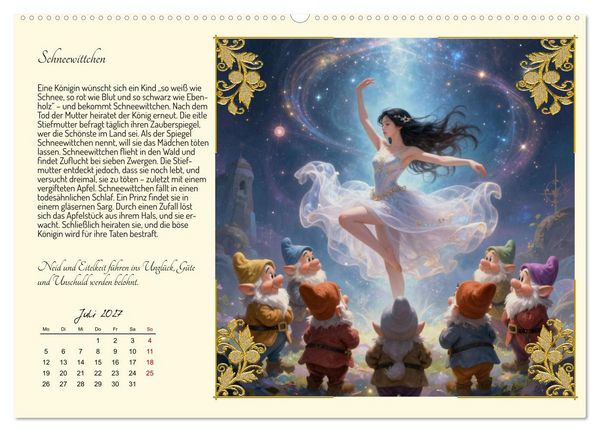 Produktbild: Die sch&ouml;nsten M&auml;rchen (hochwertiger Premium Wandkalender 2027 DIN A2 quer), Kunstdruck in Hochglanz
