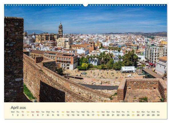 Produktbild: Costa del Sol - the sunny side of Andalusia (High Quality Premium Wall Calendar 2026 DIN A2 landscape),CALVENDO 12 Month Wall Calendar