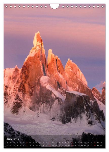 Produktbild: Magische Berge Patagoniens: Cerro Torre (Wandkalender 2026 DIN A4 hoch), CALVENDO Monatskalender