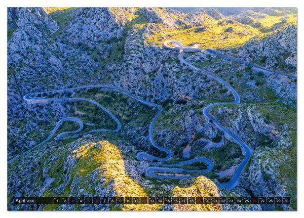 Produktbild: Mallorca - einzigartige Luftbildaufnahmen (Tischkalender 2026 DIN A5 quer), CALVENDO Monatskalender