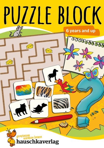 Puzzle Activity Book from 6 Years: Colourful Preschool Activity Books with Puzzle Fun - Labyrinth, Sudoku, Search and Find Books for Children,