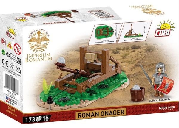 Produktbild: COBI Imperium Romanum 20068 - Roman Onager, Katapult und 1 Figur, Bausatz, 173 Klemmbausteine