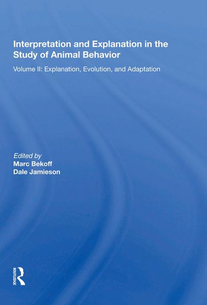 Produktbild: Interpretation And Explanation In The Study Of Animal Behavior