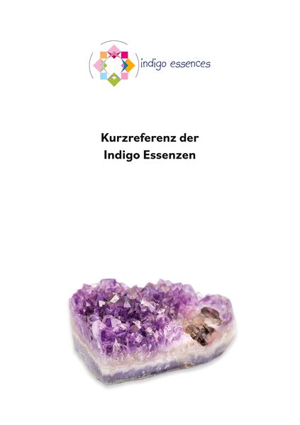 Produktbild: Kurzreferenz der Indigo Essenzen