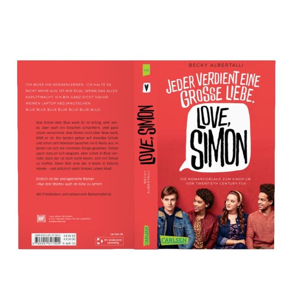 Produktbild: Love, Simon (Filmausgabe) (Nur drei Worte &ndash; Love, Simon)