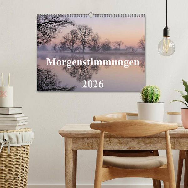 Produktbild: Morgenstimmungen 2026 (Wandkalender 2026 DIN A3 quer), CALVENDO Monatskalender